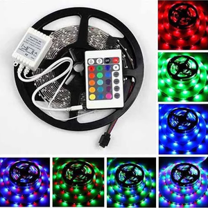Светодиодная LED-лента 3528 с пультом и блоком питания Светодиодная LED-лента 3528 с пультом и блоком питания