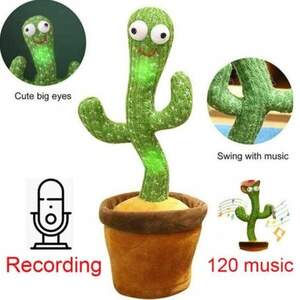 Танцующий кактус поющий 120 песен с подсветкой Dancing Cactus Танцующий кактус поющий 120 песен с подсветкой Dancing Cactus